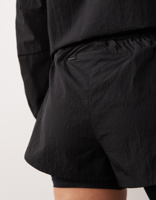 4505 - 2-in-1 hardloopshort van ripstop met ritszakken in zwart, 5 van 5