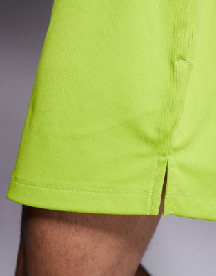 4505 3 Inch Quick Dry Mesh Running Shorts With Zip Pockets In Green
