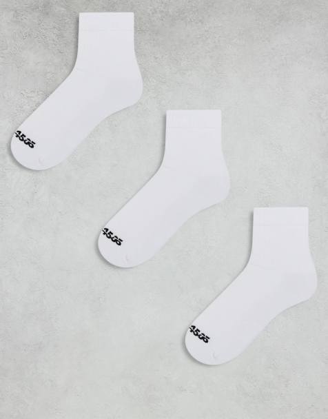 4505 3 pack anti bacterial sport socks in white - view 1