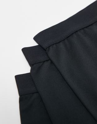 4505 3 Pack Quick Dry Microfiber Performance Boxer Briefs In Black