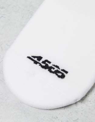 4505 3-pack Quick-dry Running Socks With Arch Support In White