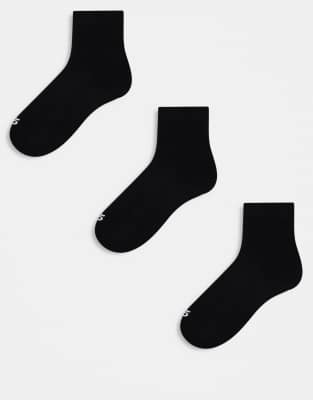 4505 - 3er-Pack antibakterielle Sportsocken in Schwarz