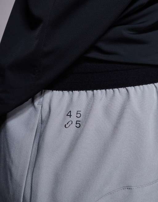 4505 5" running shorts with elastic waistband and phone pocket in cool gray, 5 of 5