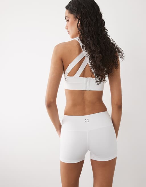 4505 active 3 inch booty shorts in white, 3 of 5