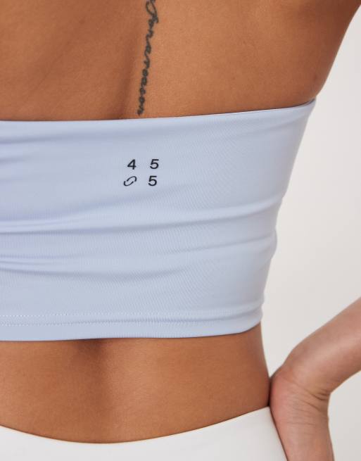 4505 – Active – Babyblå träningslinne med halterneck och inbyggd BH, 3 av 4