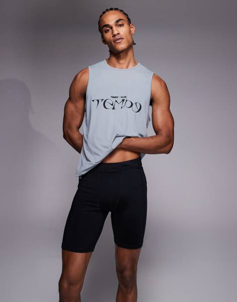 4505 active base layer quick dry running half tight with reflective graphic in black - view 1