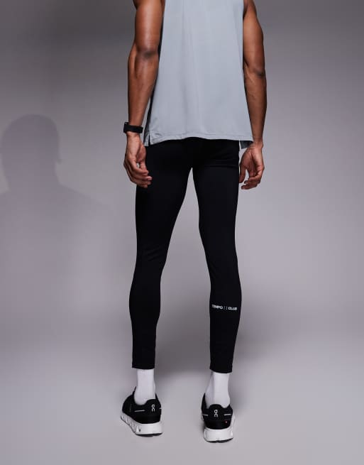 4505 active base layer quick dry running tight with reflective graphic in black, 4 of 5
