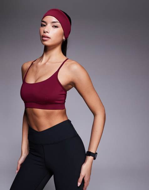 4505 - Active - Brassière de sport maintien intermédiaire à bretelles réglables - Rouge cerise - view 1