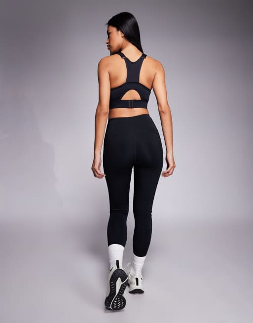 4505 – Active – Czarne modelujące legginsy sportowe z podwyższonym stanem, 2 z 5