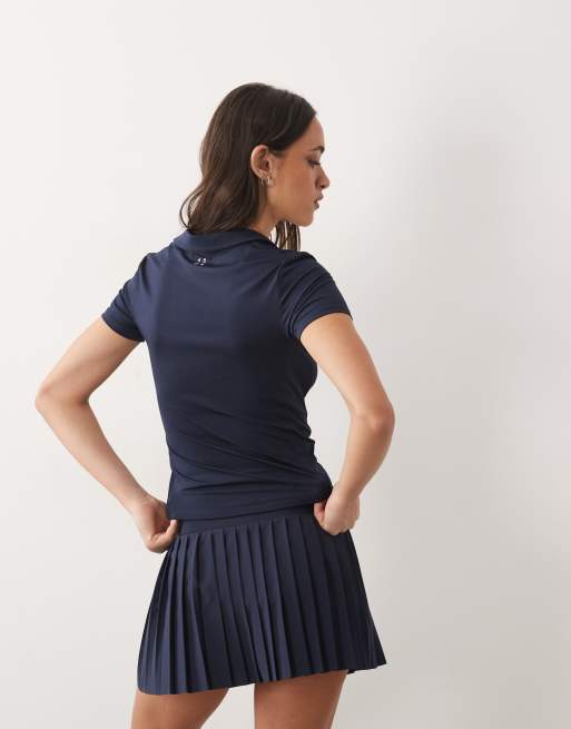 4505 - Active - Geplooide tennisrok met short aan de binnenkant in marineblauw, 5 van 5