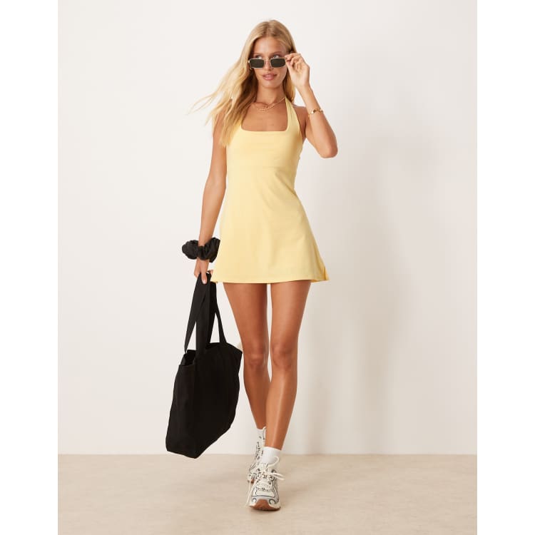 michelle mason halter dress Halter drop sleeve gown main image 0