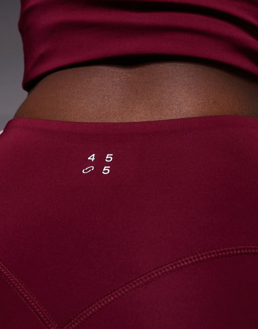 4505 Active heart sculpting high waist gym leggings in cherry red, 3 of 5