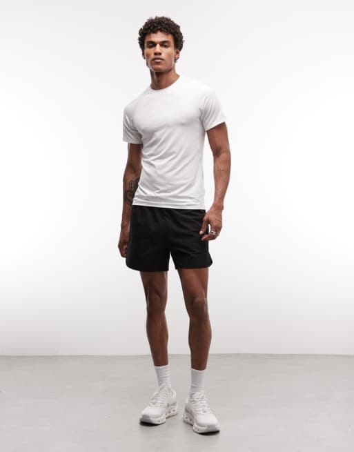 4505 - Active - Hvid tennis-T-shirt i slim fit med sidesømme, 4 af 5