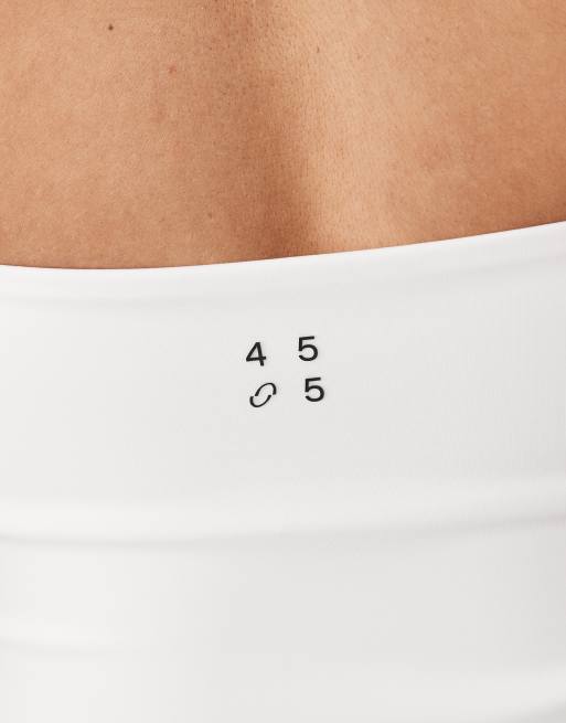 4505 - Active - Hvid tenniskjole med halterneck og undershorts, 3 af 4