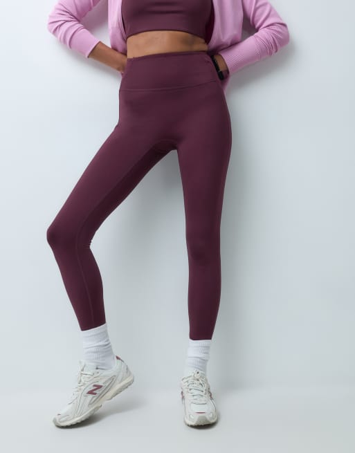 4505 active leggings de sport sculptants taille haute bordeaux, 2 de 5
