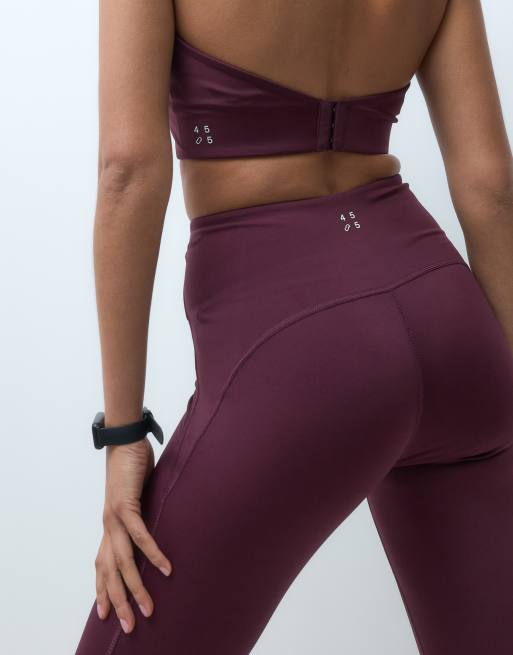 4505 active leggings de sport sculptants taille haute bordeaux, 4 de 5