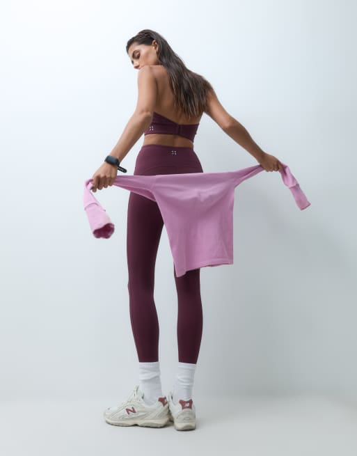 4505 active leggings de sport sculptants taille haute bordeaux, 5 de 5