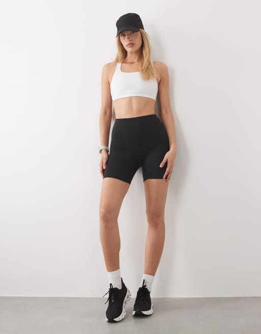 4505 active medium support sports bra with removable padding in white, 3 of 4