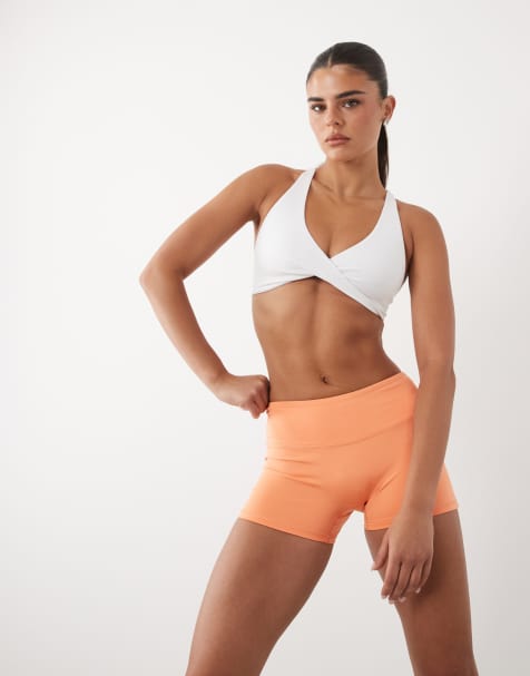 4505 – Active – Orange booty-shorts, 3 tum - view 1