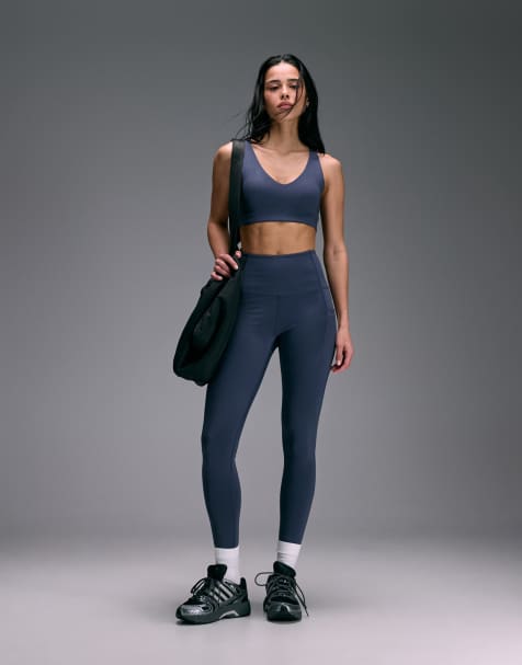 4505 active puch up and snatch  co-ord in slate blue - view 1