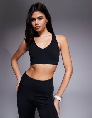 4505 Active - Push-up-Sport-BH in Schwarz mit mittlerer Stützfunktion