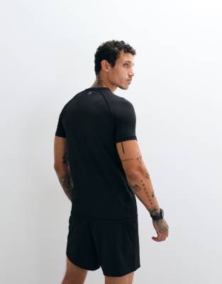 4505 Active Quick Dry Muscle Fit Compression Base Layer T-shirt In Black