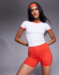 [ASOS] 4505 active ringer performance baby t-shirt in white 10 White