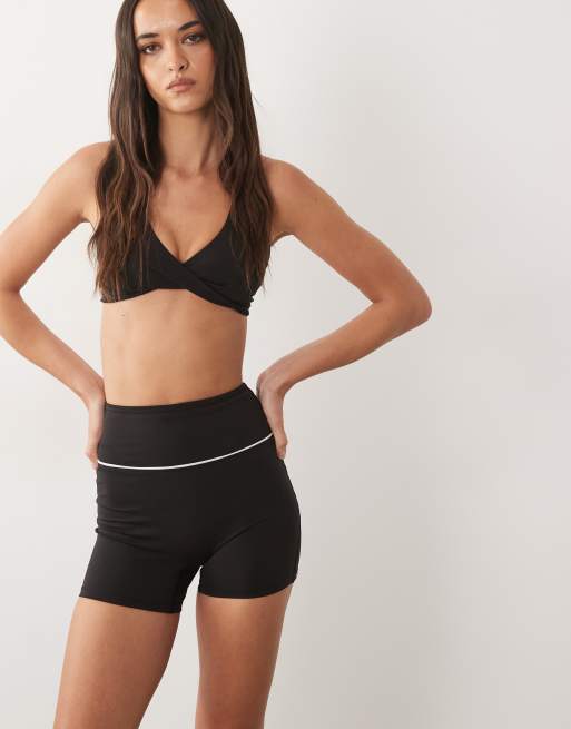 4505 - Active - Short moulant 3 pouces à liseré - Noir, 2 de 5