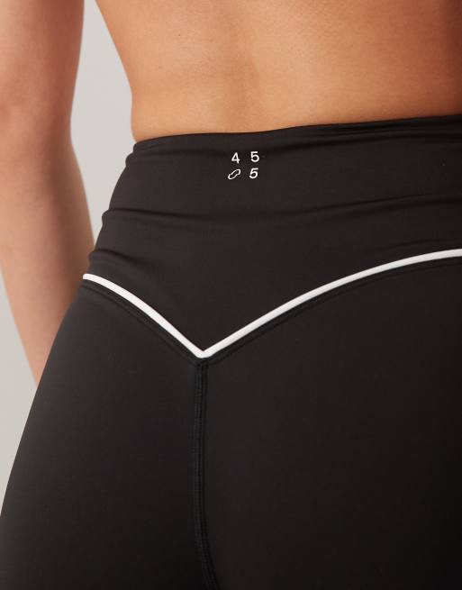 4505 - Active - Short moulant 3 pouces à liseré - Noir, 5 de 5