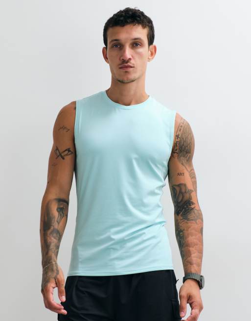 4505 active slim fit träningslinne med dekorativ söm i mint, 5 av 5