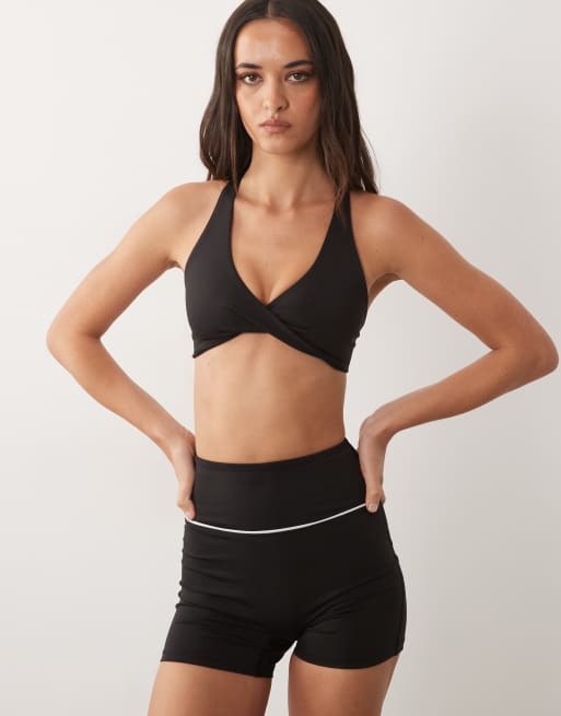 4505 - Active - Sort sports-BH med let støtte og snoning foran, 4 af 4