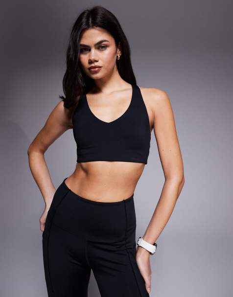 4505 - Active - Sort sports-BH med pushup og medium støtte - view 1