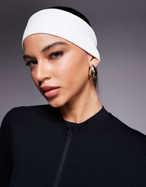 4505 active training headband in white, 2 of 3