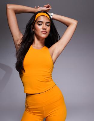 4505 4505 active vest with inner bra and removeable padding in tangerine-Orange