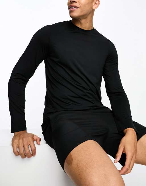 4505 all sports long sleeve t-shirt with quick dry in black 