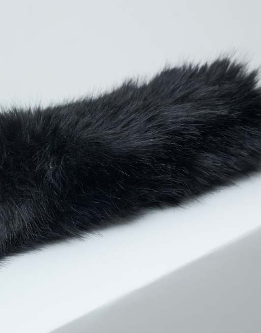 4505 bandeau de ski en faux-fur noir, 4 de 5
