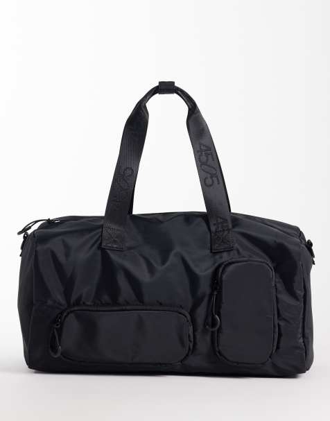 4505 - Borsone da palestra nero con tasche pratiche - view 1