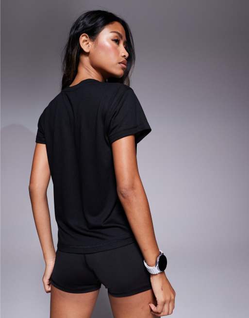 4505 boxy fit quick dry mesh running T-shirt in black, 4 of 4