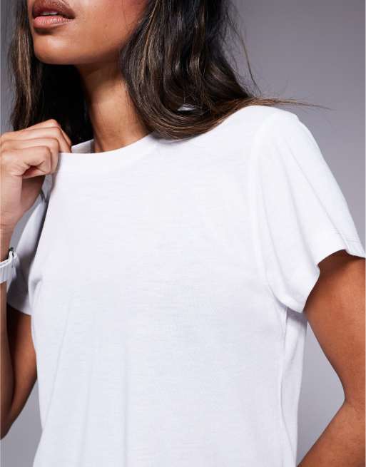 4505 boxy fit quick dry mesh running t-shirt in white, 4 of 4