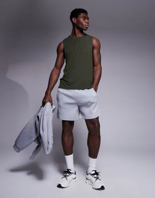 4505 Brushed Finishing Training Tank With Dropped Armholes In Green