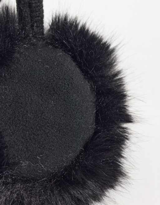 4505 cache-oreilles de ski en faux-fur ajustables noir, 3 de 3