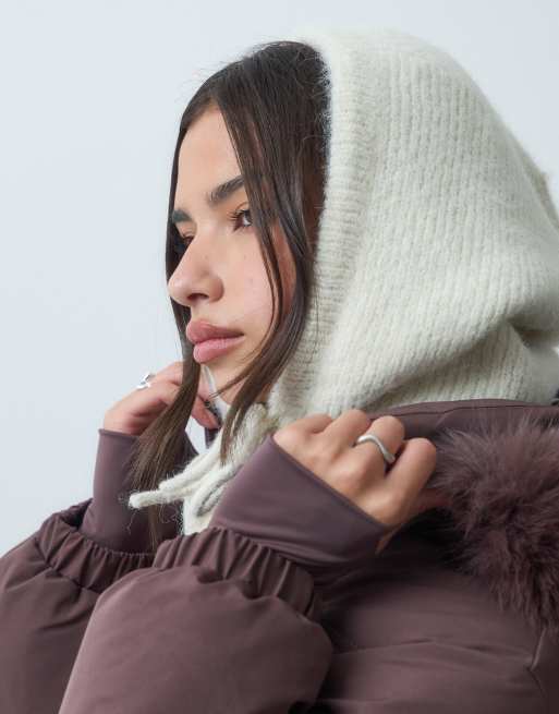 4505 cagoule de ski en maille couleur écru, 3 de 3