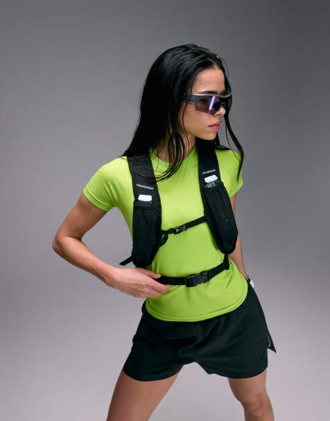 4505 - Camiseta color lima de manga corta para carrera ultrasuave y ligera sin costuras premium - view 1