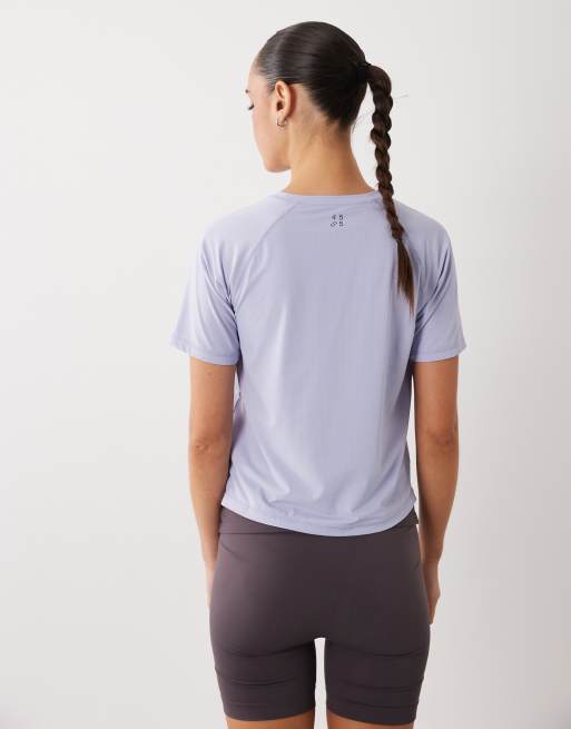 4505 - Camiseta deportiva azul bígaro sin mangas para correr de malla de secado rápido de nailon , 4 de 4