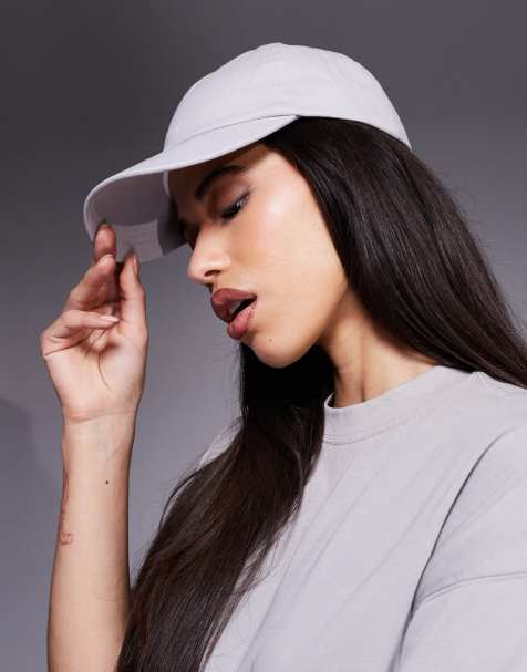 4505 - Cappellino in cotone slavato color cenere - view 1