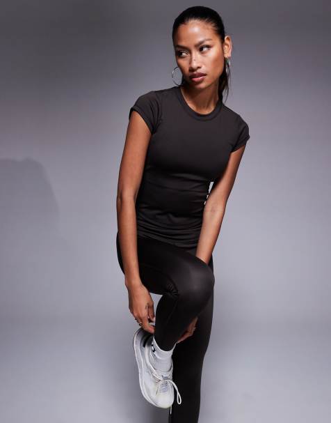 4505 cap sleeve performance baby t-shirt in dark chocolate 