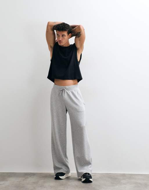 4505 cotton cropped lifting tank top with back print in black, 5 of 5