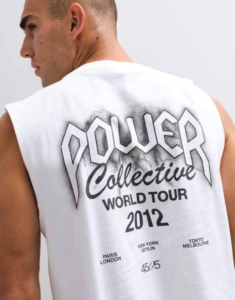 4505 cotton cropped lifting tank with back print in white - view 1