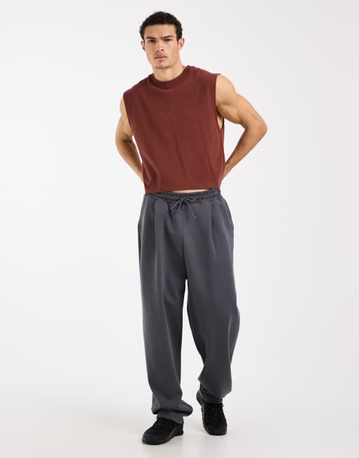4505 cotton cropped lifting tank with quick dry finish in rust, 2 of 5