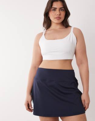 4505 Curve active cross back high support sports bra with adjustable straps in white